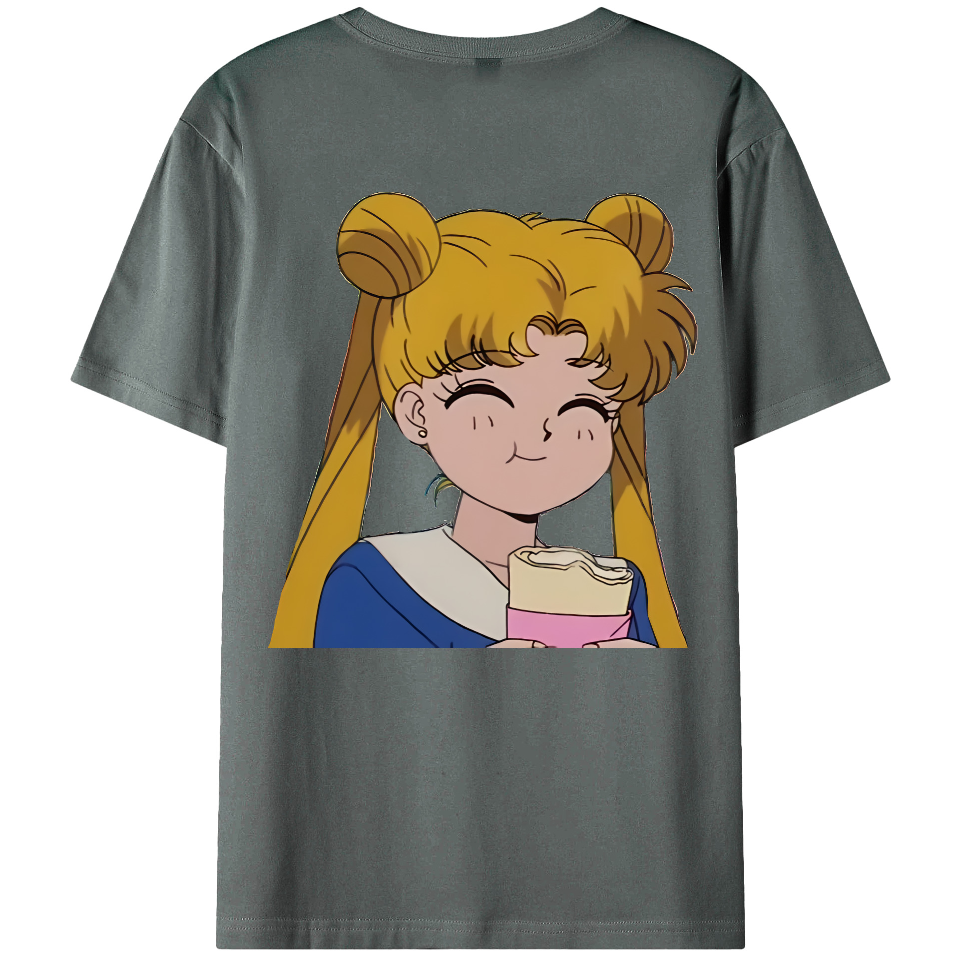 （画像用） 美少女戦士セーラームーン 愛野 美奈子 あいの みなこ Sailor Moon Aino Minako 綿100％ メンズ半袖Tシャツ（バックプリント） 通気性